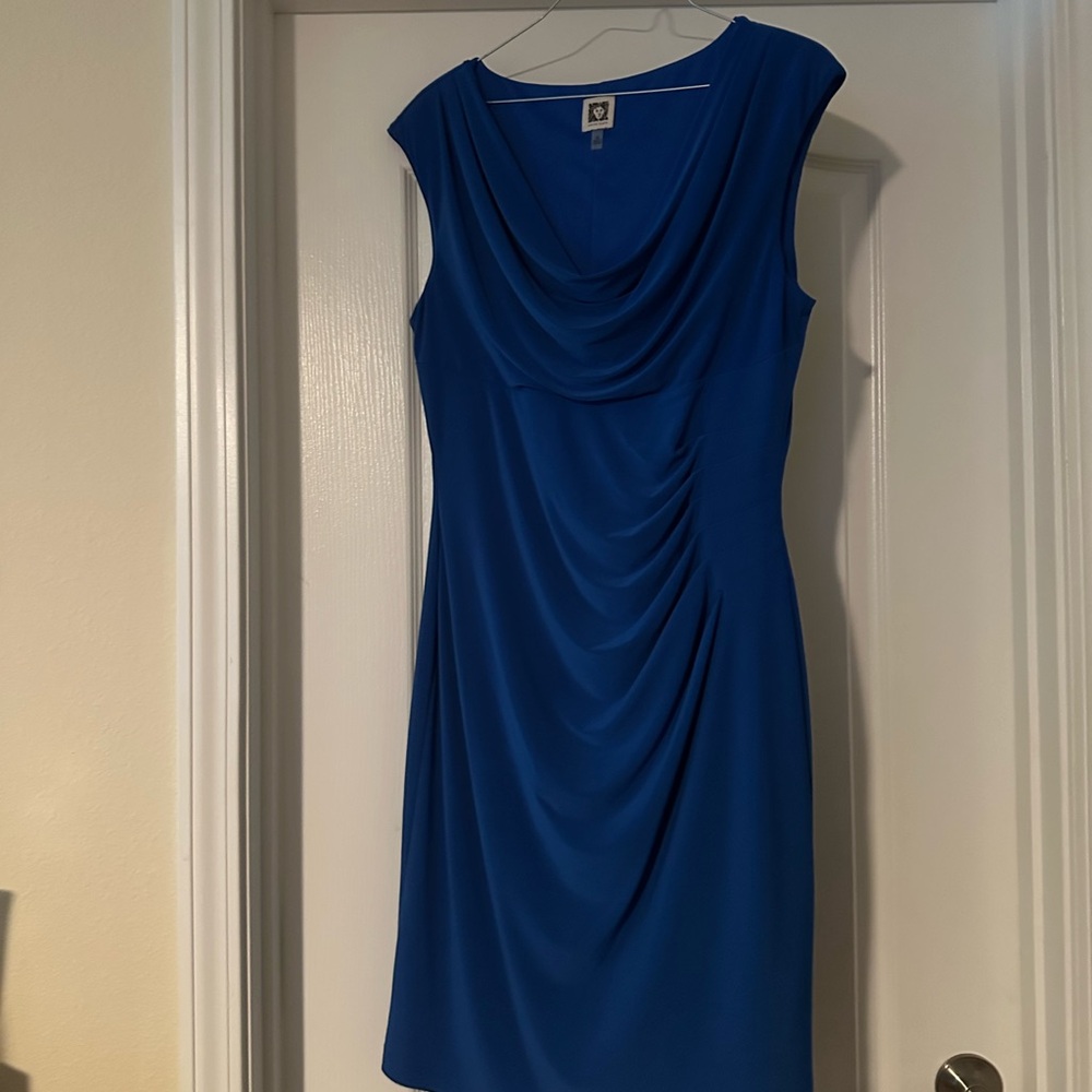 Anne Klein Royal Blue Midi Dress